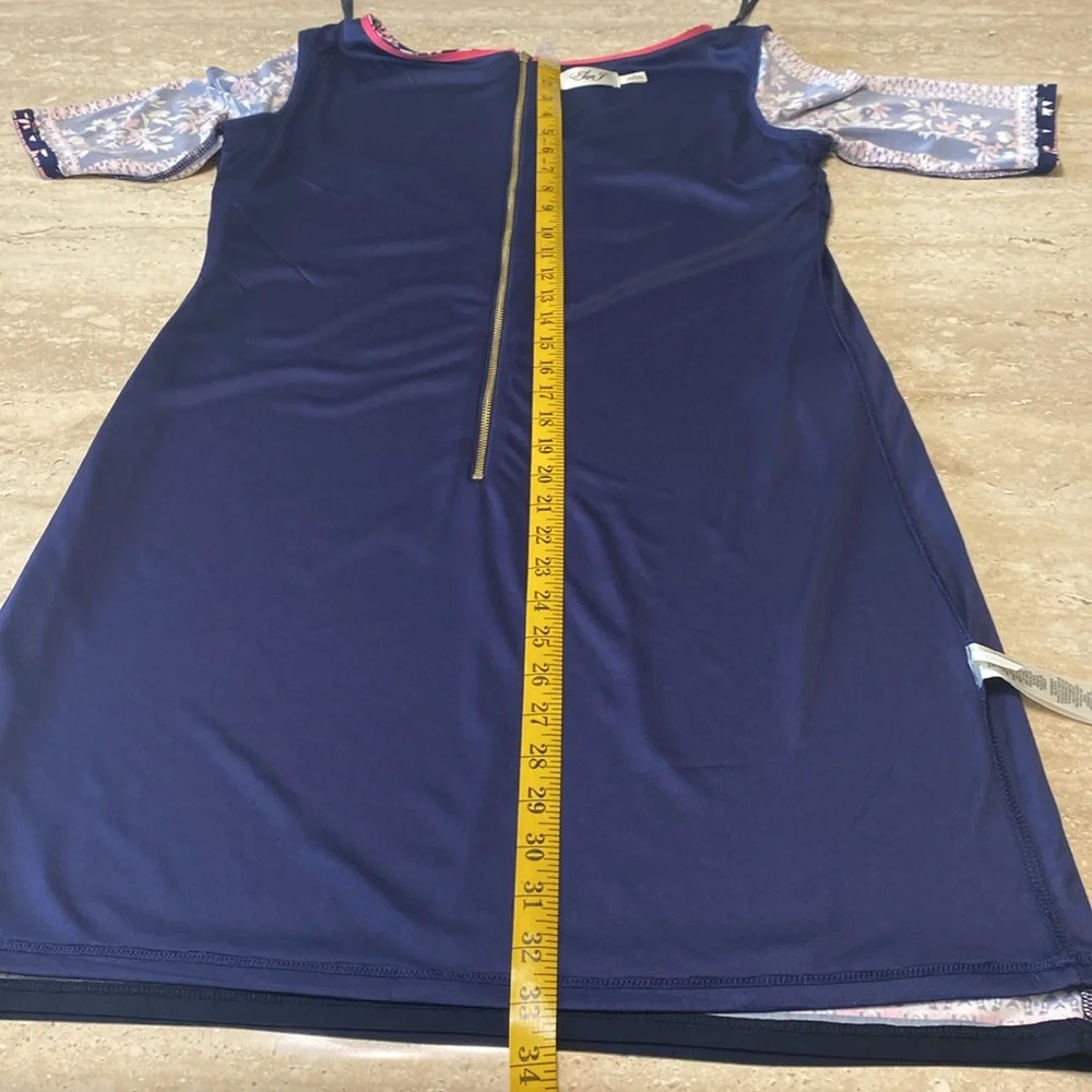 NWT Eliza J. Posted k, blue& white dress, see measurements in photos. - Picture 13 of 15